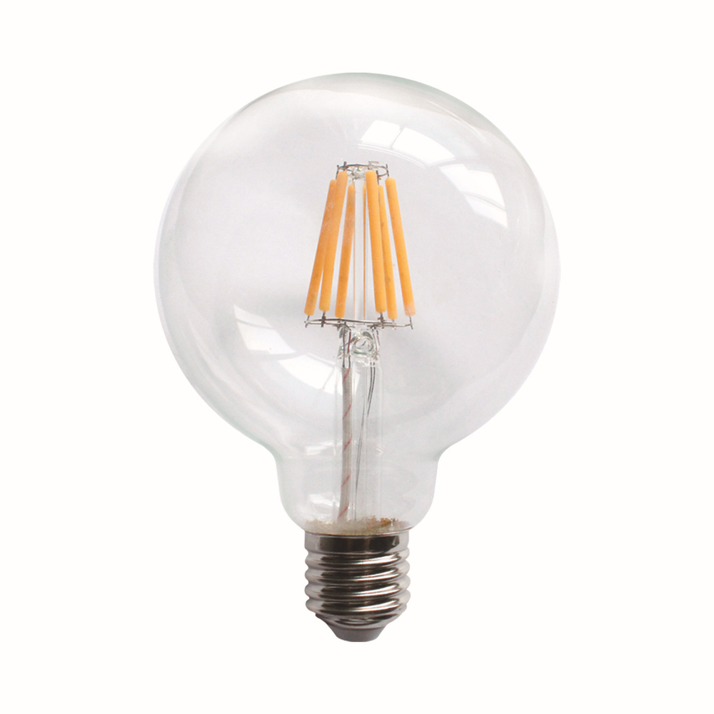 Good Price High Lumen and Power Output 6W 8W 10W G Series Clear Glass Smart LED Filament Bulb