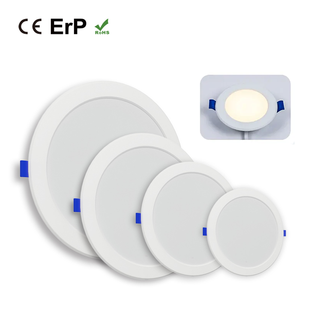 Hight Quality 2.5/4/6/8 Inch Recessed Led Lamp 3w 6w 9w 12w 18w 24w Ceiling Round Slim Led Panel Lights