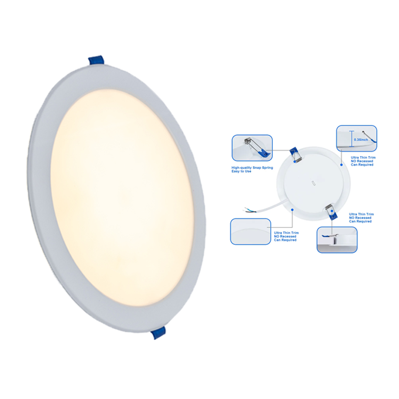 Hight Quality 2.5/4/6/8 Inch Recessed Led Lamp 3w 6w 9w 12w 18w 24w Ceiling Round Slim Led Panel Lights