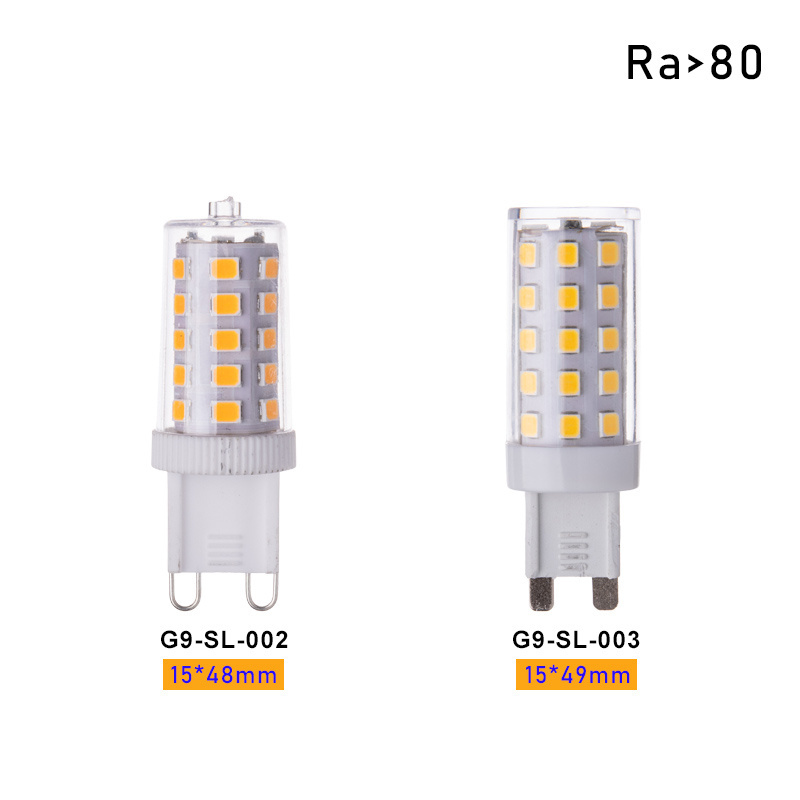 40W Halogen Equivalent Chandeliers 4W LED Light Bulb Bi Pin Base winshine 6000K Daylight 360 Beam Angle Dimmable G9 Base Bulbs