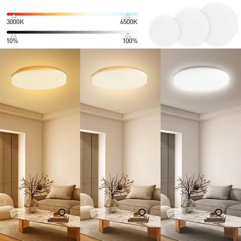 Classic Design Home Office Interior Lighting Modern Flush Mount Round 18w IP54 Led Ceiling Light