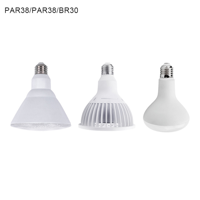 2023 Fashion Cute Beautiful White 56*130mm 125*135mm 10W 18W 30W Optional LED Bulbs BR30 PAR38 for Indoor Plant Growing