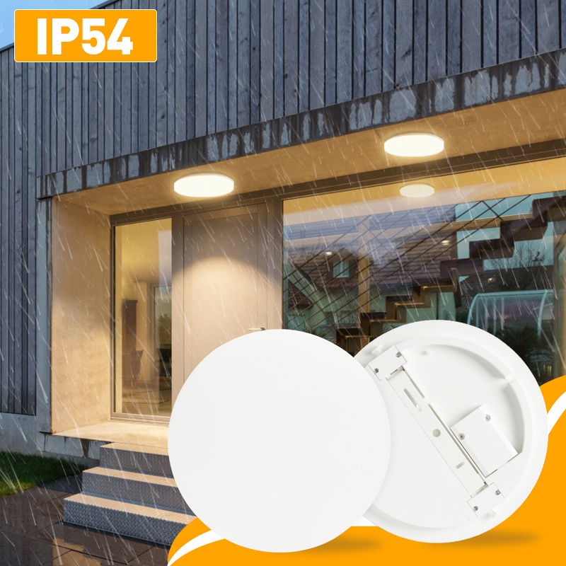 Simple Hallway Decorative Sensor Fixtures Modern Dimmable Round 12w 18w Led Ceiling Lights for Bedroom