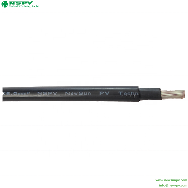 NSPV 1000VDC Solar Cable Single Core Electrical PV Cable 4mm 6mm 10mm