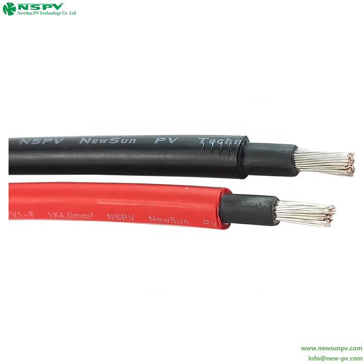 NSPV 1000VDC Solar Cable Single Core Electrical PV Cable 4mm 6mm 10mm