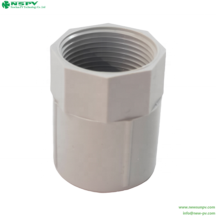 PVC Screw Coupling Electrical Fitting Conduit PVC Threaded Coupling Plain To Threaded PVC Fittings