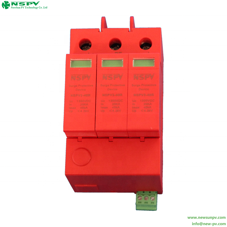 Wholesale Solar System PV Surge Protective Device 3p DC SPD Lightning Protector 40 20 Surge Protector 2 Pole Parafoudre