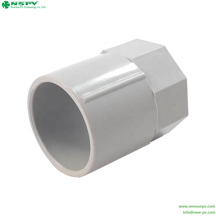 PVC Screw Coupling Electrical Fitting Conduit PVC Threaded Coupling Plain To Threaded PVC Fittings