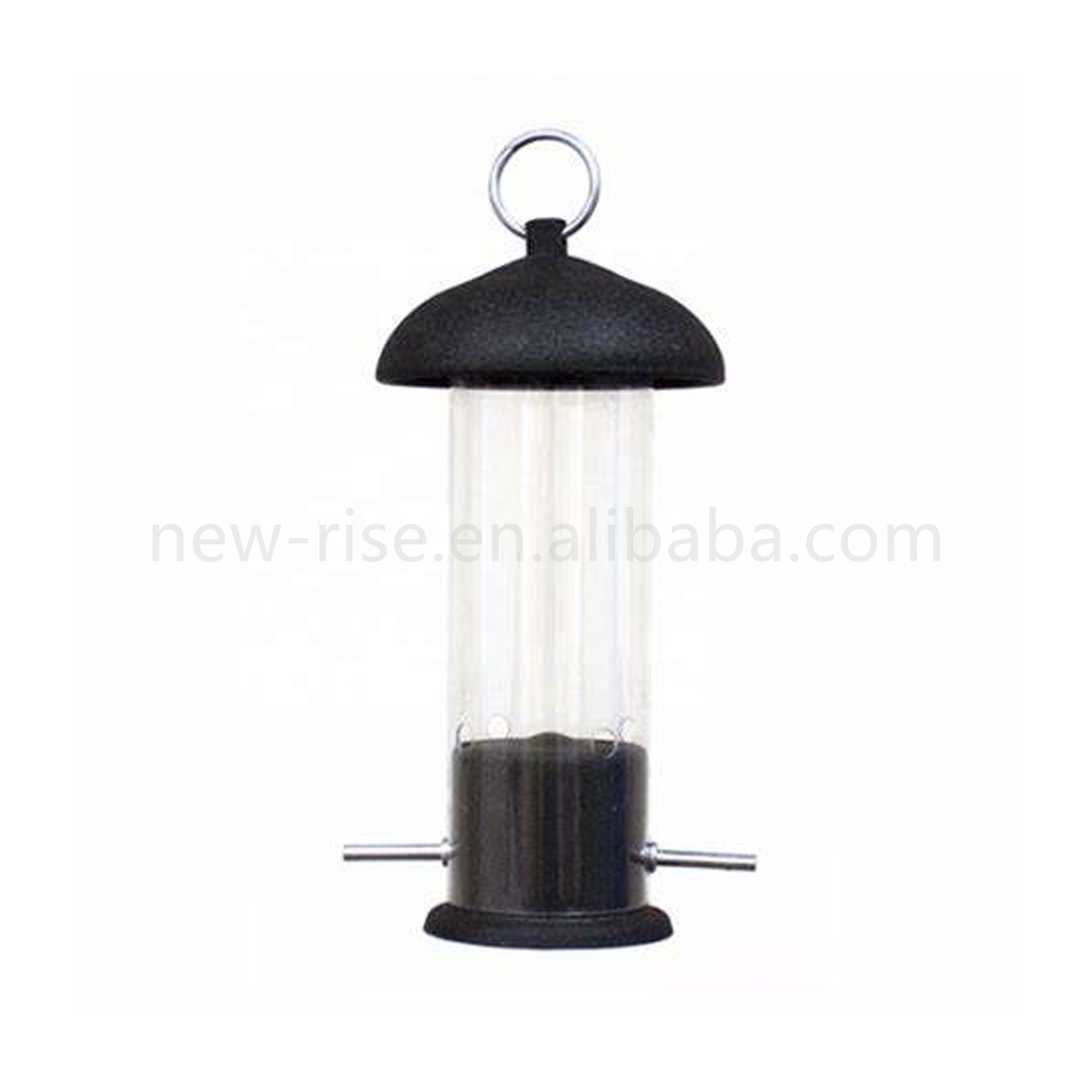 Small Black Steel Sunflower Heart Feeder Easy Clean Hanging Bird Seed Feeder Garden Bird Feeding Station