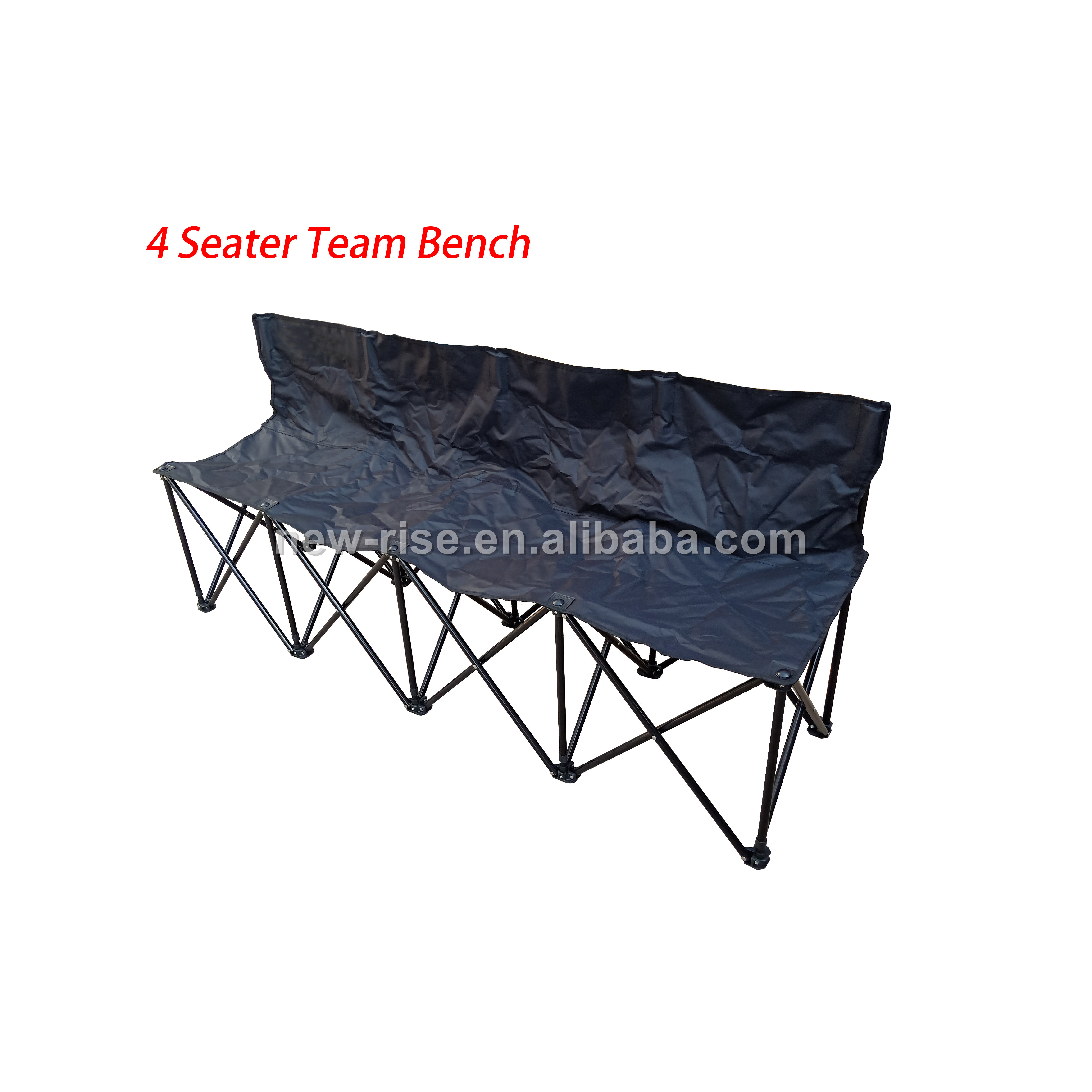 4 6 9 Seater Portable Folding Foldable Bench Team Chair Camping Sports Beach Chair for Soccer Football Sidelines, Tailgating