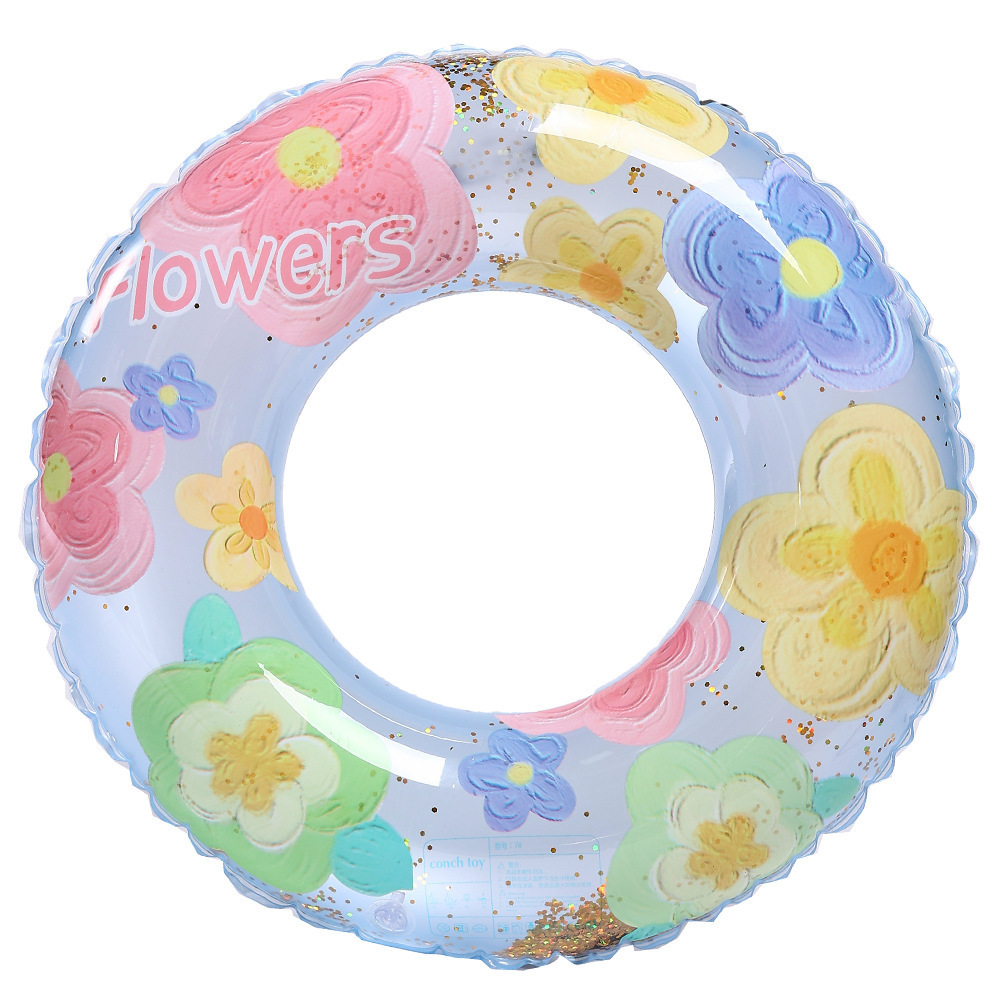 Summer Beach Swimming Pool Floats Party Supplies for Girl Boy Glitter Swim Rings