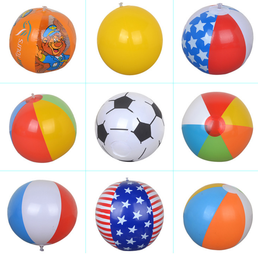 Wholesome Custom PVC  Colorful Beach Ball Inflatable Pool Toys