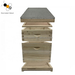 Honey Farming Equipment Wooden Complete Dadant Bee Hive Box Dadant