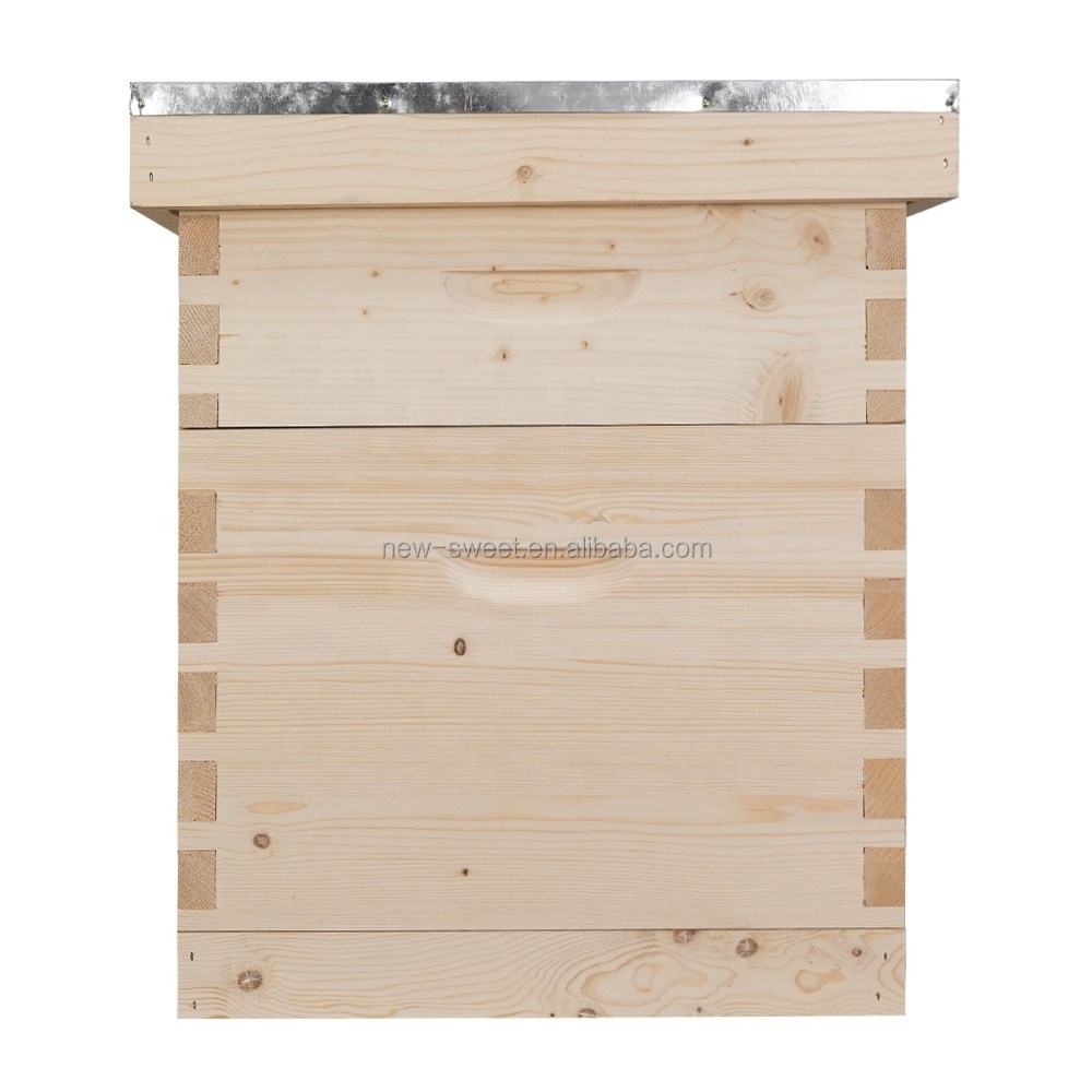 Honey Farming Equipment Wooden Complete Dadant Bee Hive Box Dadant