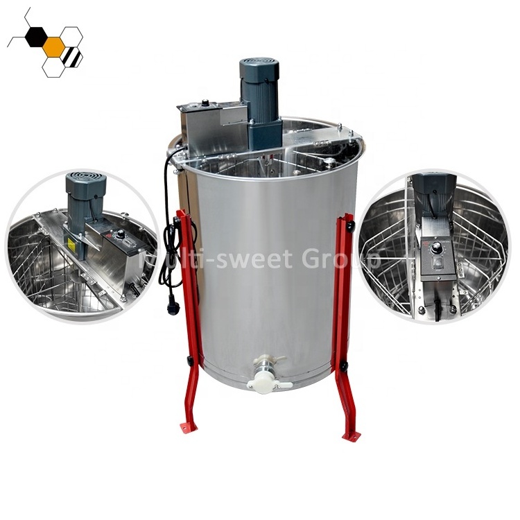 Multi-Sweet Supply 4 Frames Electric Motor Honey Extractor Used For Honey Processing Machine