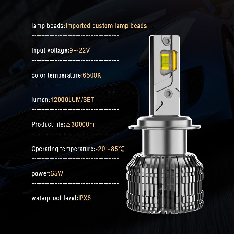 Custom high power 65W h4 led bulbs 12000 lumens best led bulbs for 2012 ram 1500 nissan titan cars