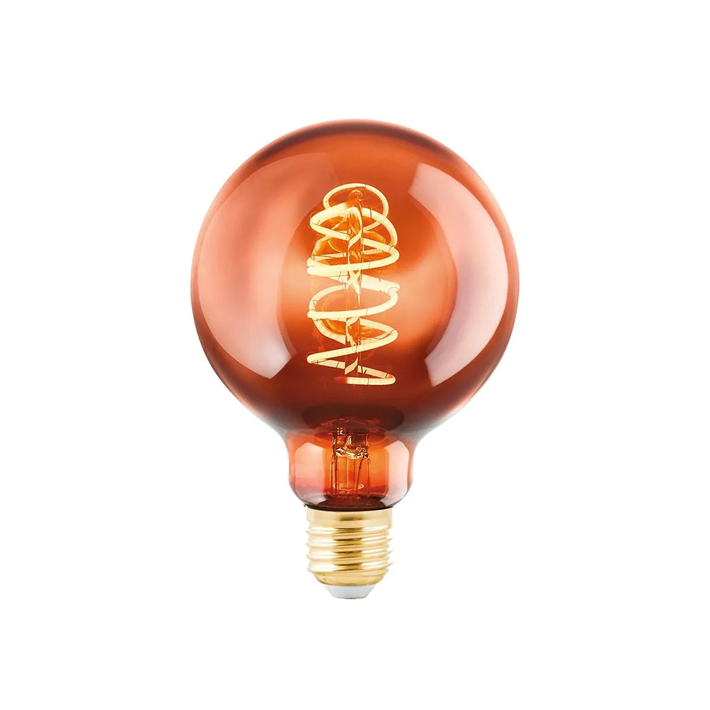 Half Chrome Led Light Bulbs Dimmable 2W 4W Edison Bulbs G45 P45 A60 G80 Half Gold Dipped Anti-Glare Led Filament Bulbs