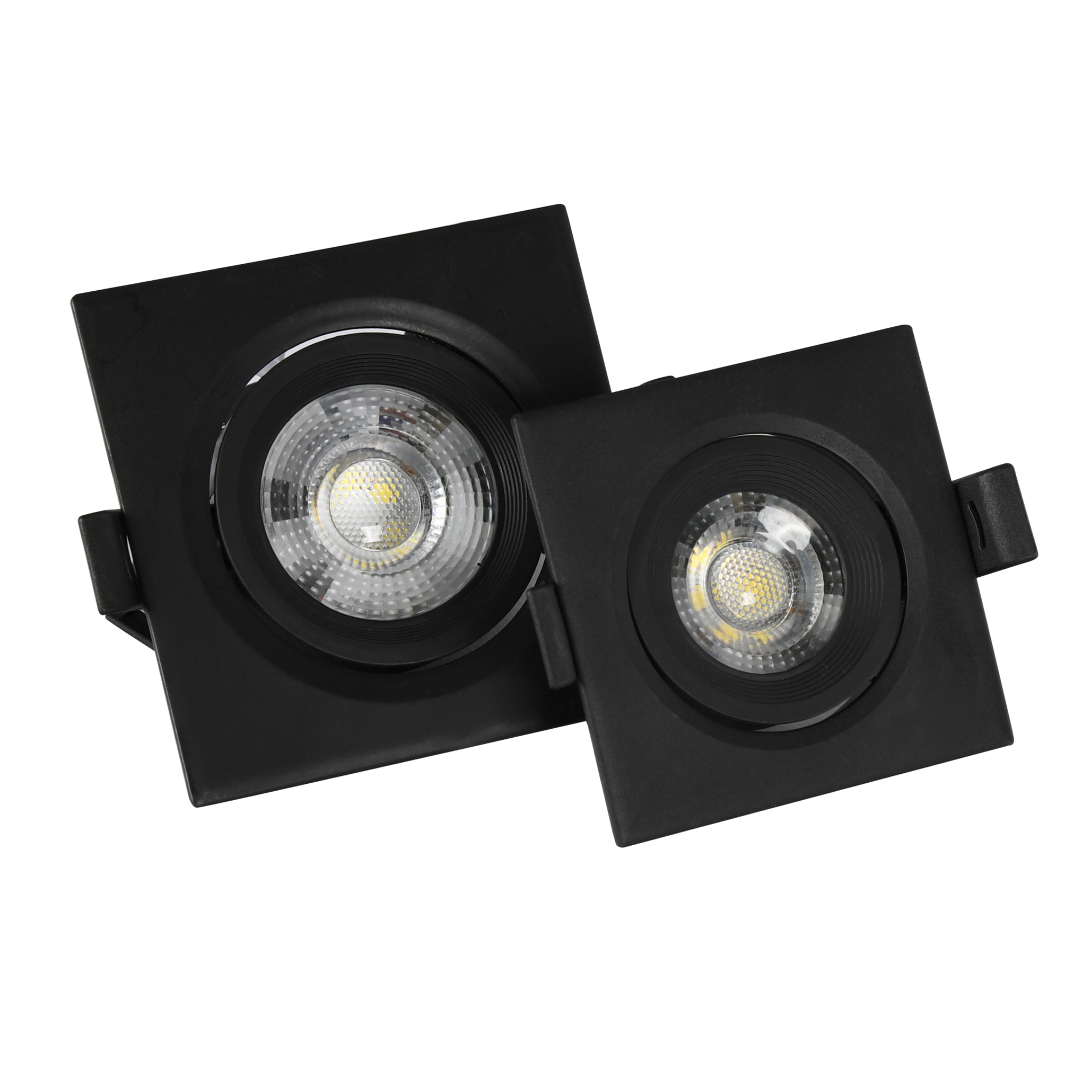 Wall Washer Black Square Recessed Downlight Spot Light Cob Led Spot Lights For Hotel Home Office