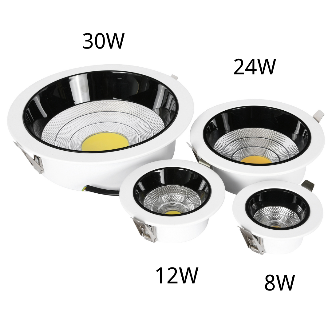 12w 4 inch recessed led downlight anti glare spot lights ceiling down light dimmable