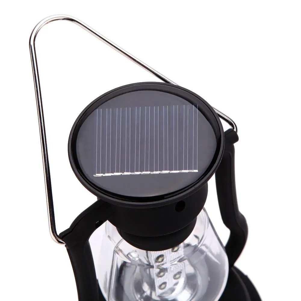 Outdoor Retro Hanging Solar Camping Tent Lamp Hand Crank Power Generation Emergency Lights Rechargeable LED Camping Light