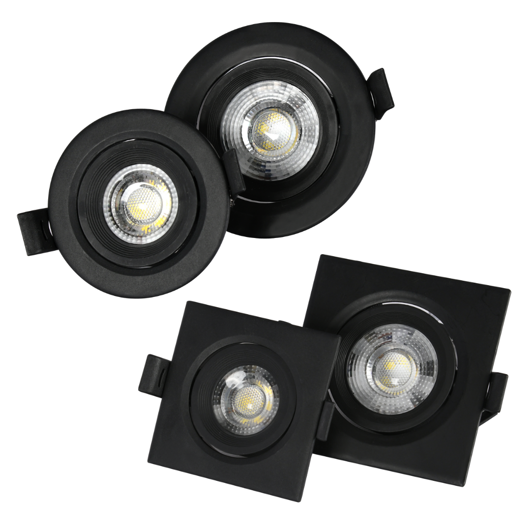 Wall Washer Black Square Recessed Downlight Spot Light Cob Led Spot Lights For Hotel Home Office