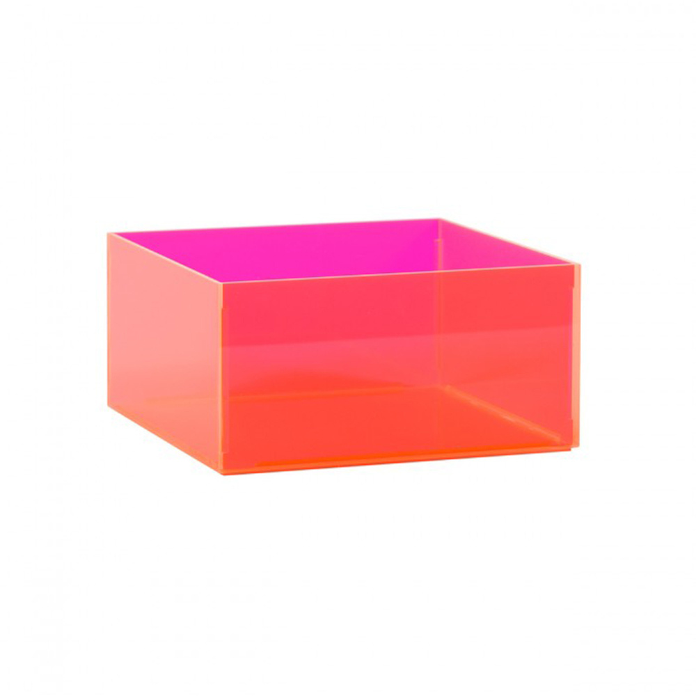 acrylic clear cube box colorful acrylic storage box 5 sides Plexiglass box