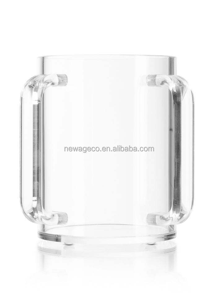 Lucite Washing Cup Clear Round Acrylic Jewish Washing Cup