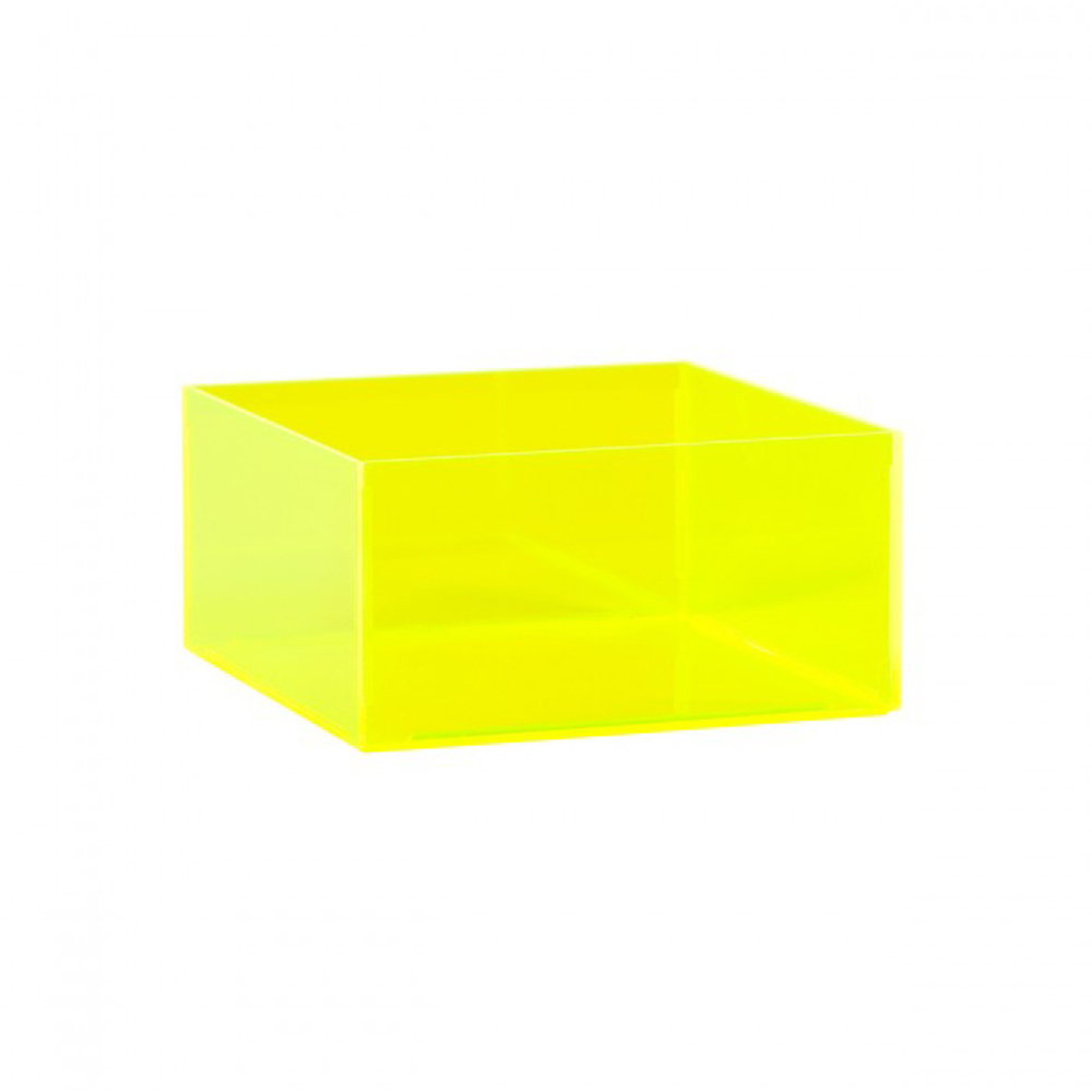 acrylic clear cube box colorful acrylic storage box 5 sides Plexiglass box