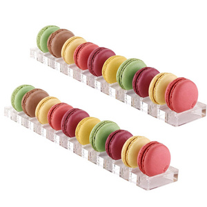 Clear Acrylic Macaron Cookies Display Tray Cake Dessert Display Stand for Wedding