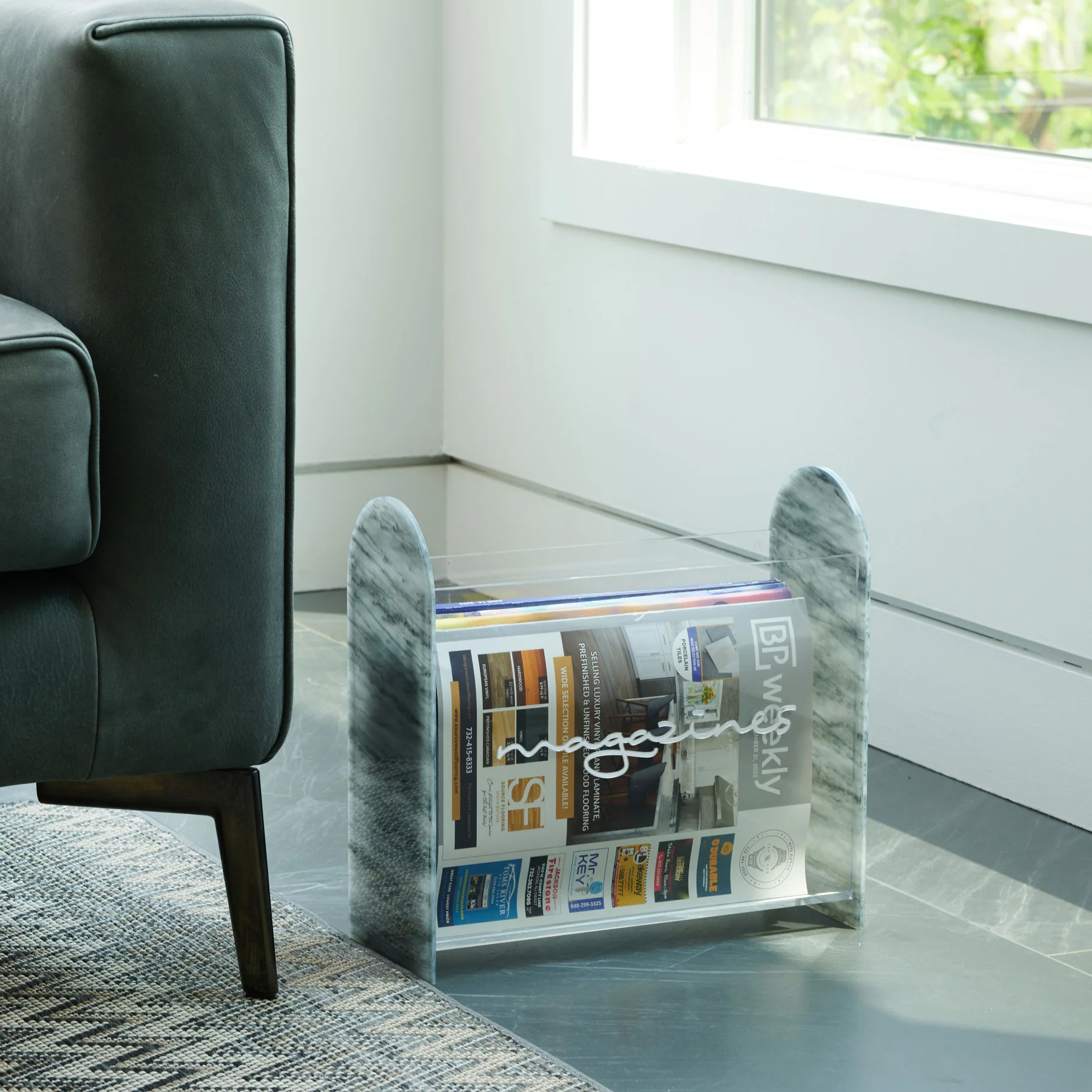 Acrylic Magazine Rack Wholesale Lucite Book Holder