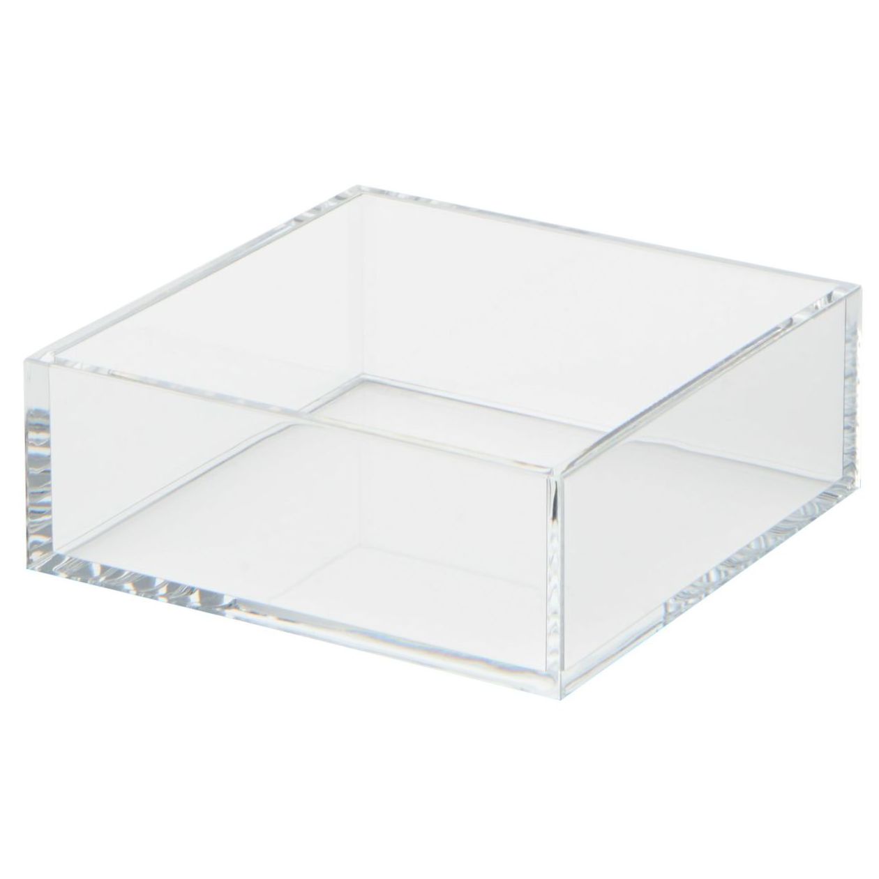 acrylic clear cube box colorful acrylic storage box 5 sides Plexiglass box