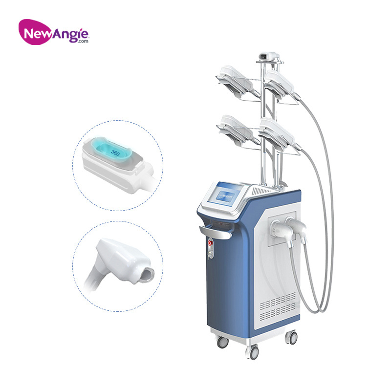 Newangie OEM Cryo Slimming Machine 5 Handles Criolipolisis Cryo Pads Cold Body Sculpting Fat Freezing Machine