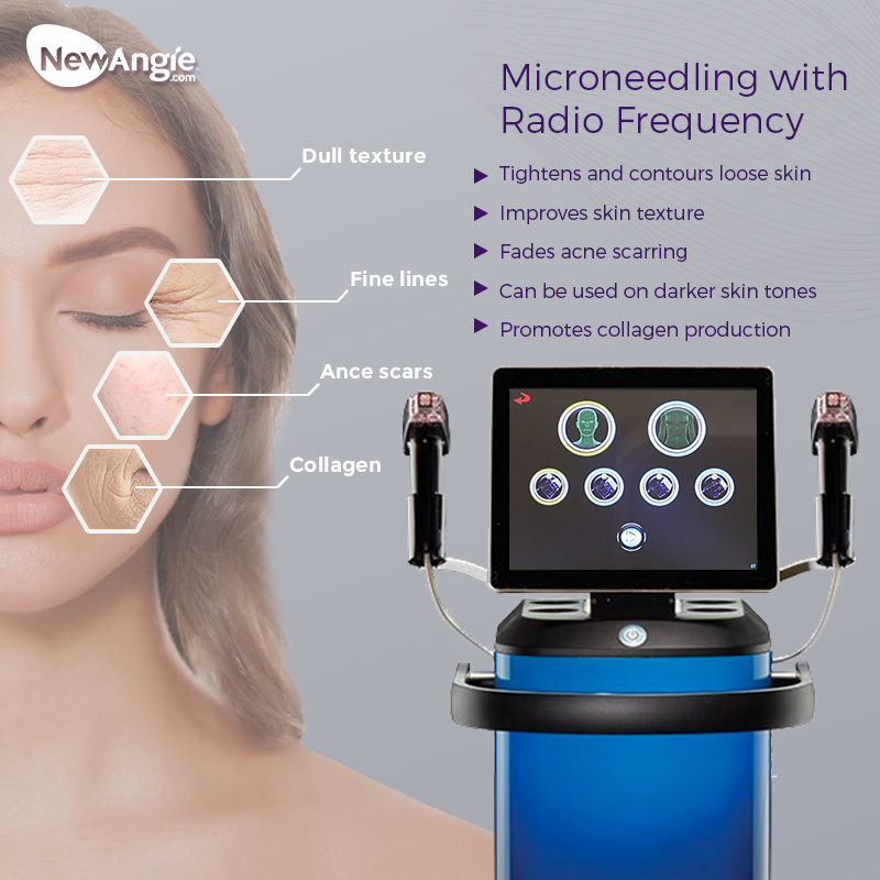 Newangie morpheus 8 painless stretch marks removal fractional rf microneedling machine morpheus8 microneedle radio frequency