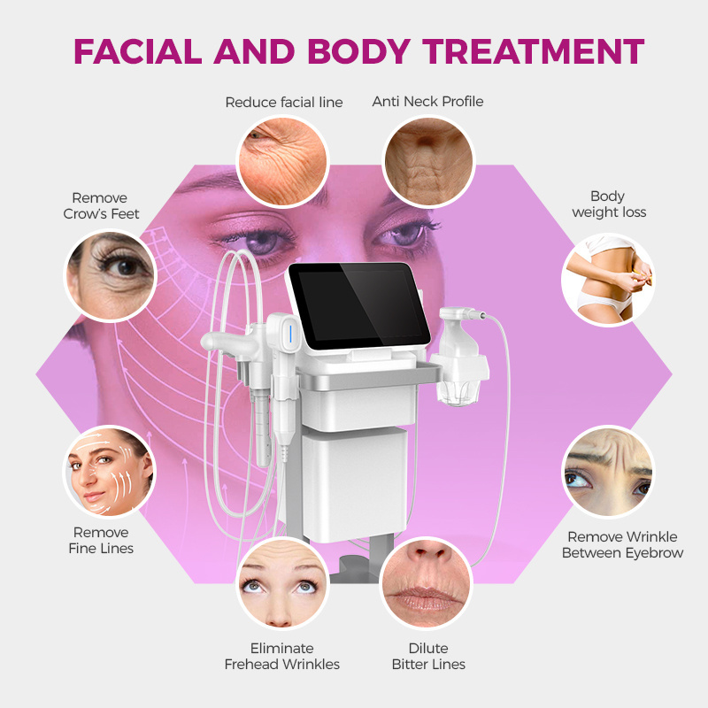 Newangie Professional 12D HIFU Face Body Anti wrinkle Facial Lifting Skin Firmness Eye Neck Forehead Wrinkles Removal Machine