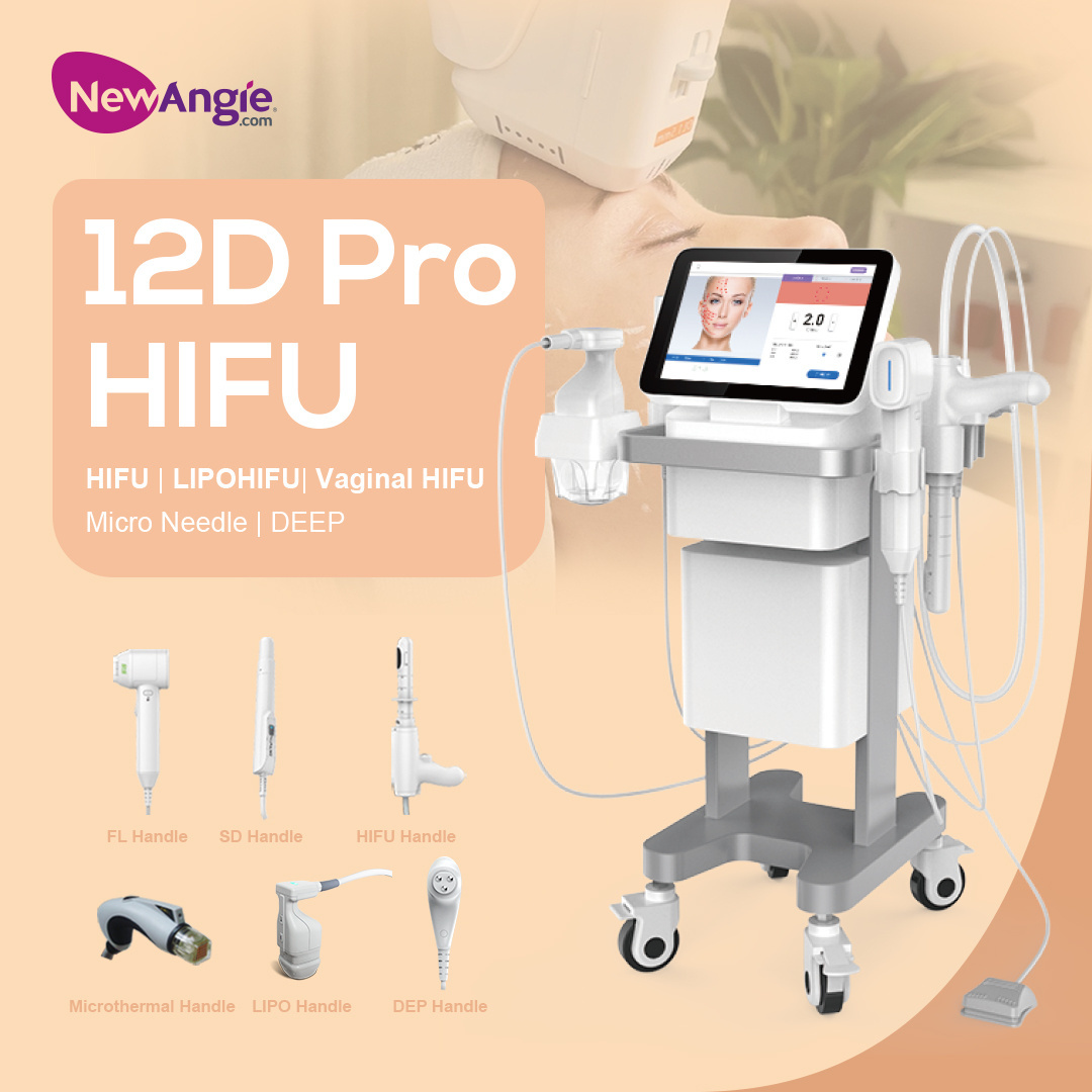 Newangie hifu lipo sonix ultra therapy face lift tighten aiti-aging  double chin body slimming skin tightening machine