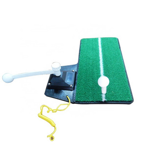 3 in 1 Golf Swing Trainer Mat Set for Beginners Indoor Practice Putting Green Mat Business Gift golf swing trainer