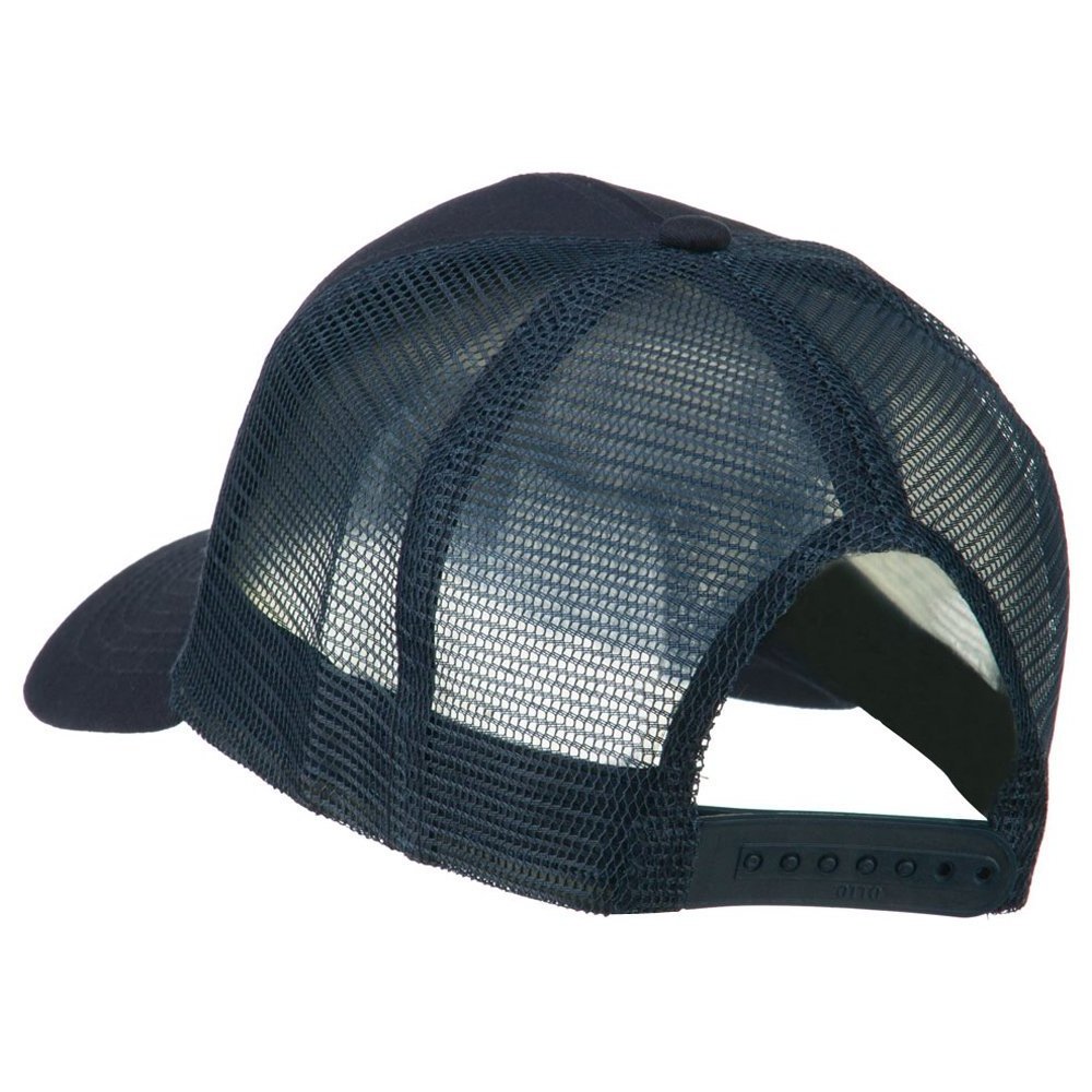 Wholesale California State Bear Hat Flag Patched Twill Mesh Trucker Cap Custom Logo Navy Blue Hat