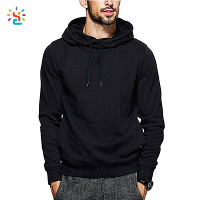 Hot selling plain slim fit hoodies no pocket blank hoodies sweatshirts with no labels private label mens hoodies