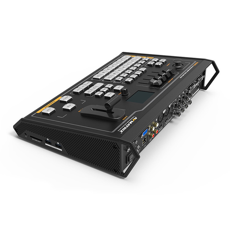 Avmatrix VS0605 6 Channel Multi-format Live Production Broadcast Video Switcher with Recorder