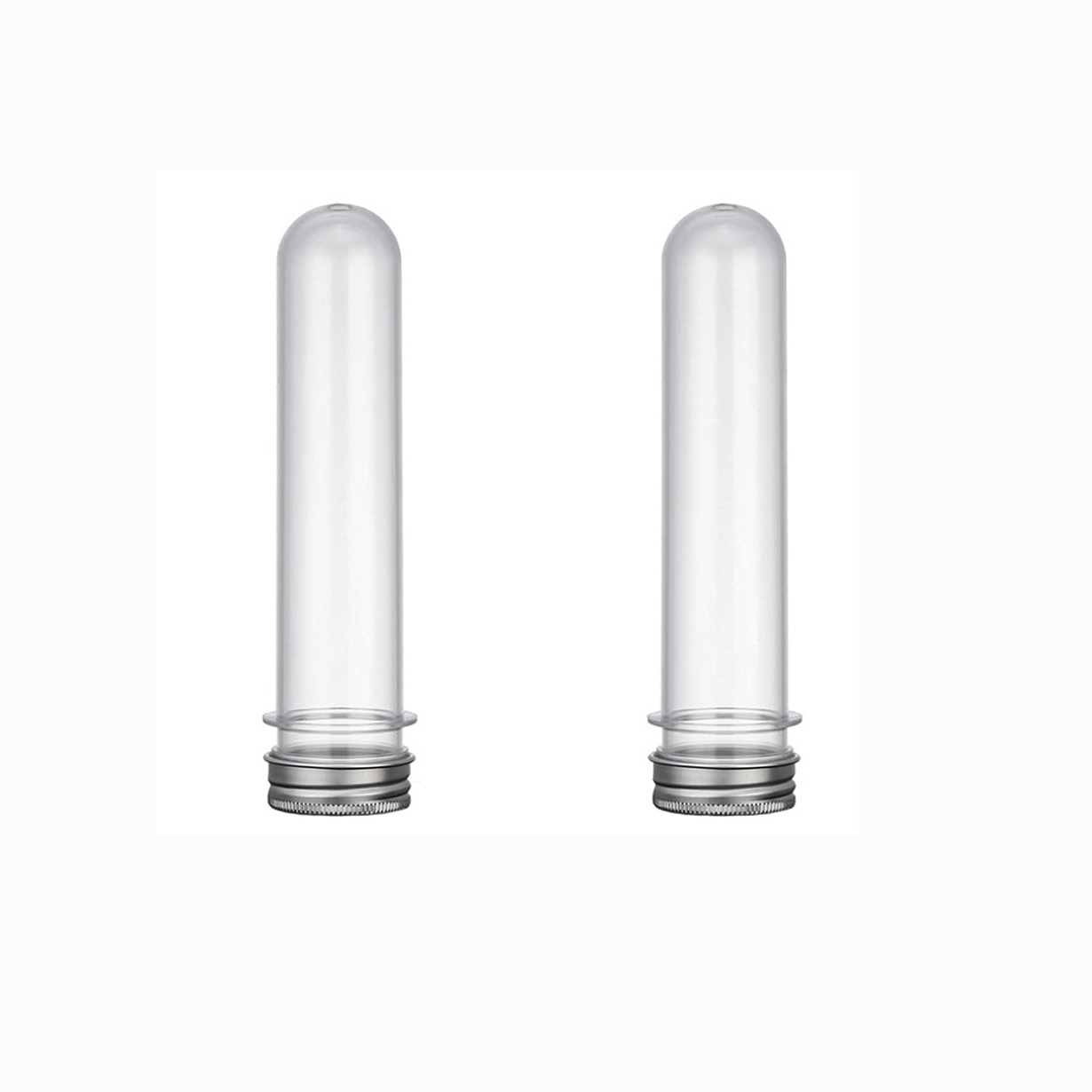 Laboratory Transparent Color PP PS PE Alium Cap  Plastic Test Tube With Screw Cap