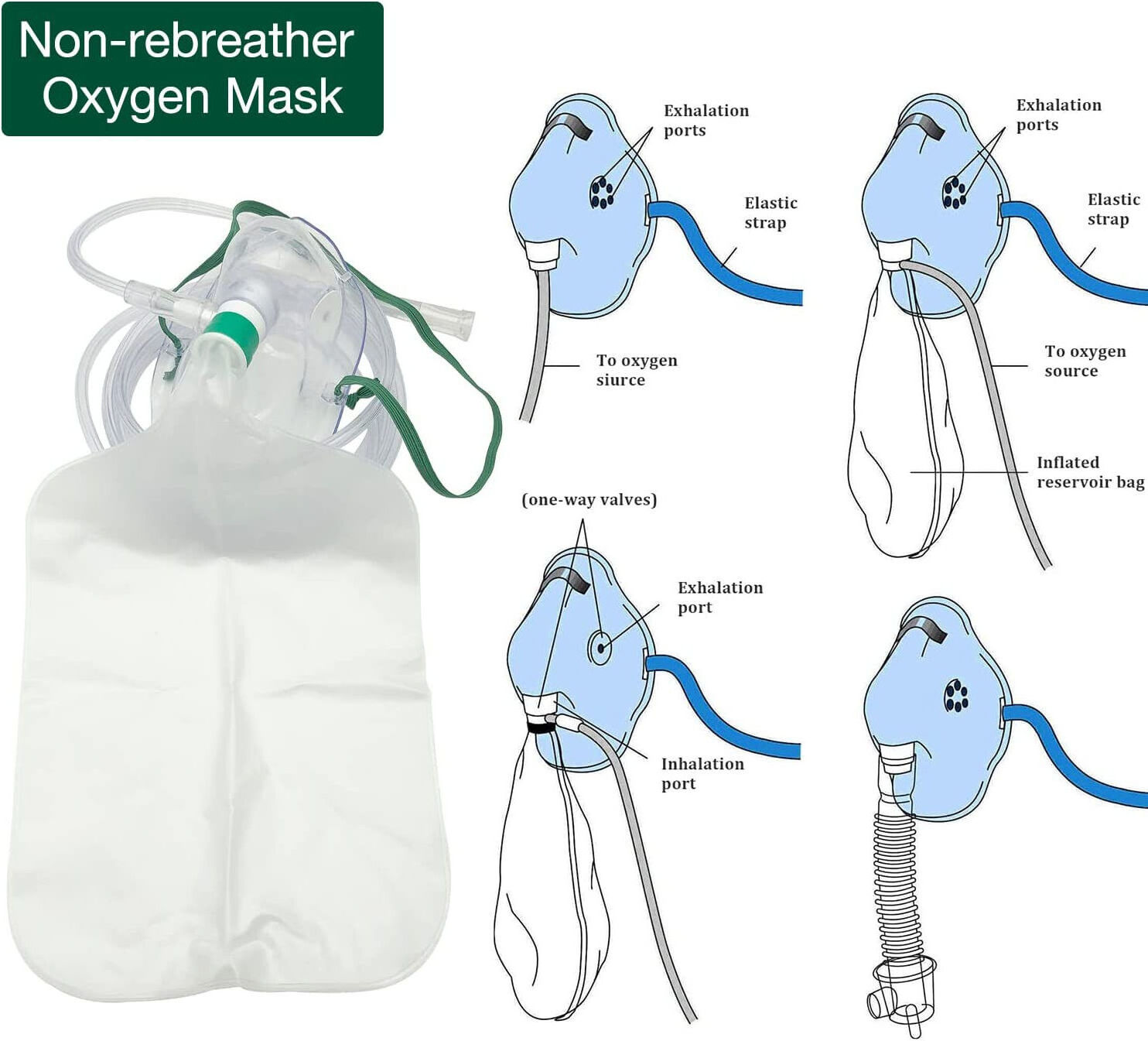 Medical Disposable Medical Mask Medical Non-Rebreathing Oxygen Mask