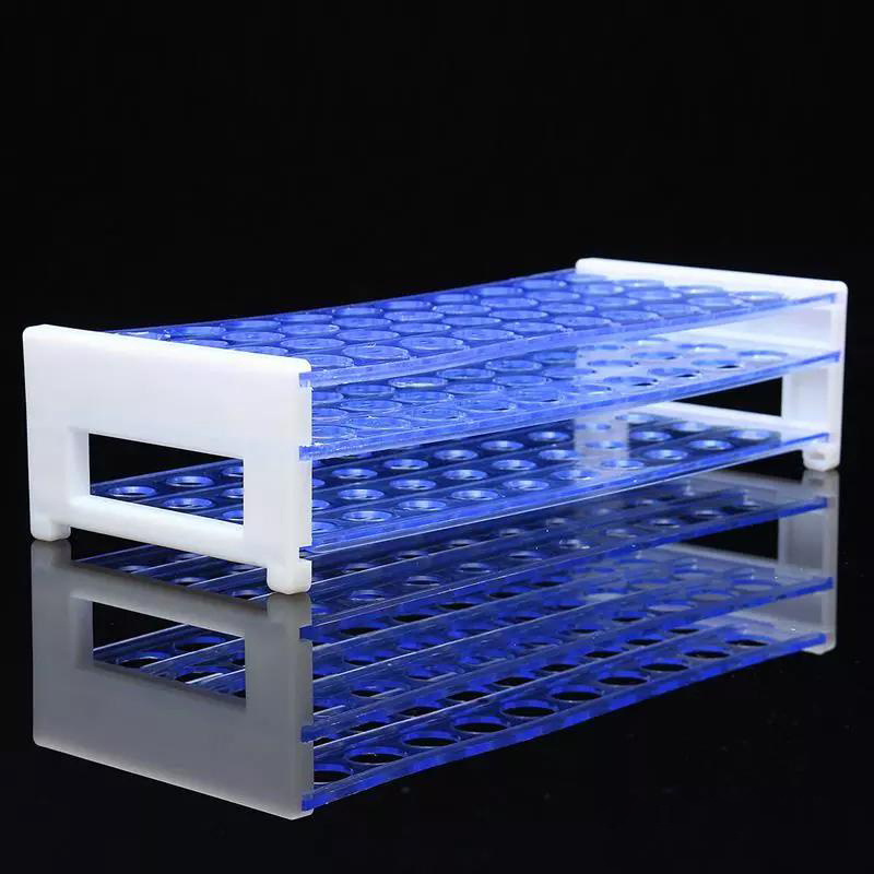 Lab Plastic Test Tube Rack 50 Wells Test Tube Rack For Different Diameter