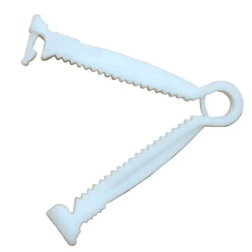 Disposable Gynecologic Plastic Scissor Clamp Medical Umbilical Cord Clamp