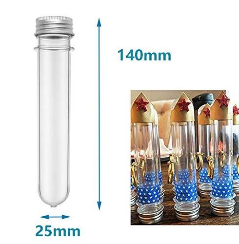 Laboratory Transparent Color PP PS PE Alium Cap  Plastic Test Tube With Screw Cap