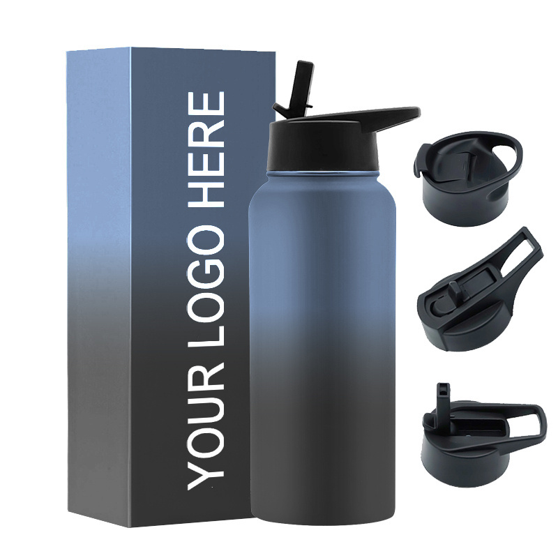 Stylish plain matte black 2 litre 2.2 litre stainless steel water bottle half gallon 2.2l stainless steel water bottle 1 litre