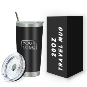 Custom logo tumbler cups vacuum insulated double wall 20oz coffee wine beer mug stainless steel tumbler