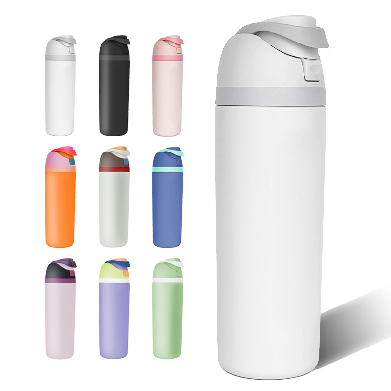 Wholesale BPA Free Double Wall Stainless Steel Thermos Flask 316 Vacuum Insulated Water Bottle with Handle Spout Sip Lid