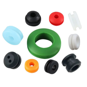 High Quality Custom Made square silicone rubber grommet black rubber cable silicone rubber grommet