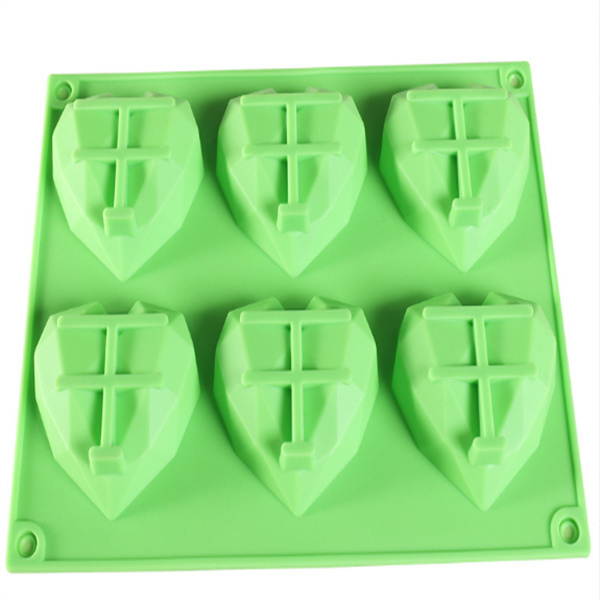 Various Color Silicone Rubber Pizza Cake Ice Block Mold for Home and Family Usage