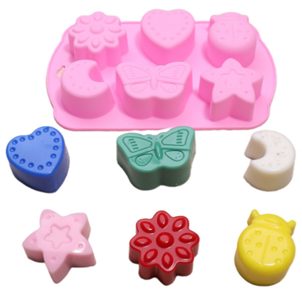 Various Color Silicone Rubber Pizza Cake Ice Block Mold for Home and Family Usage